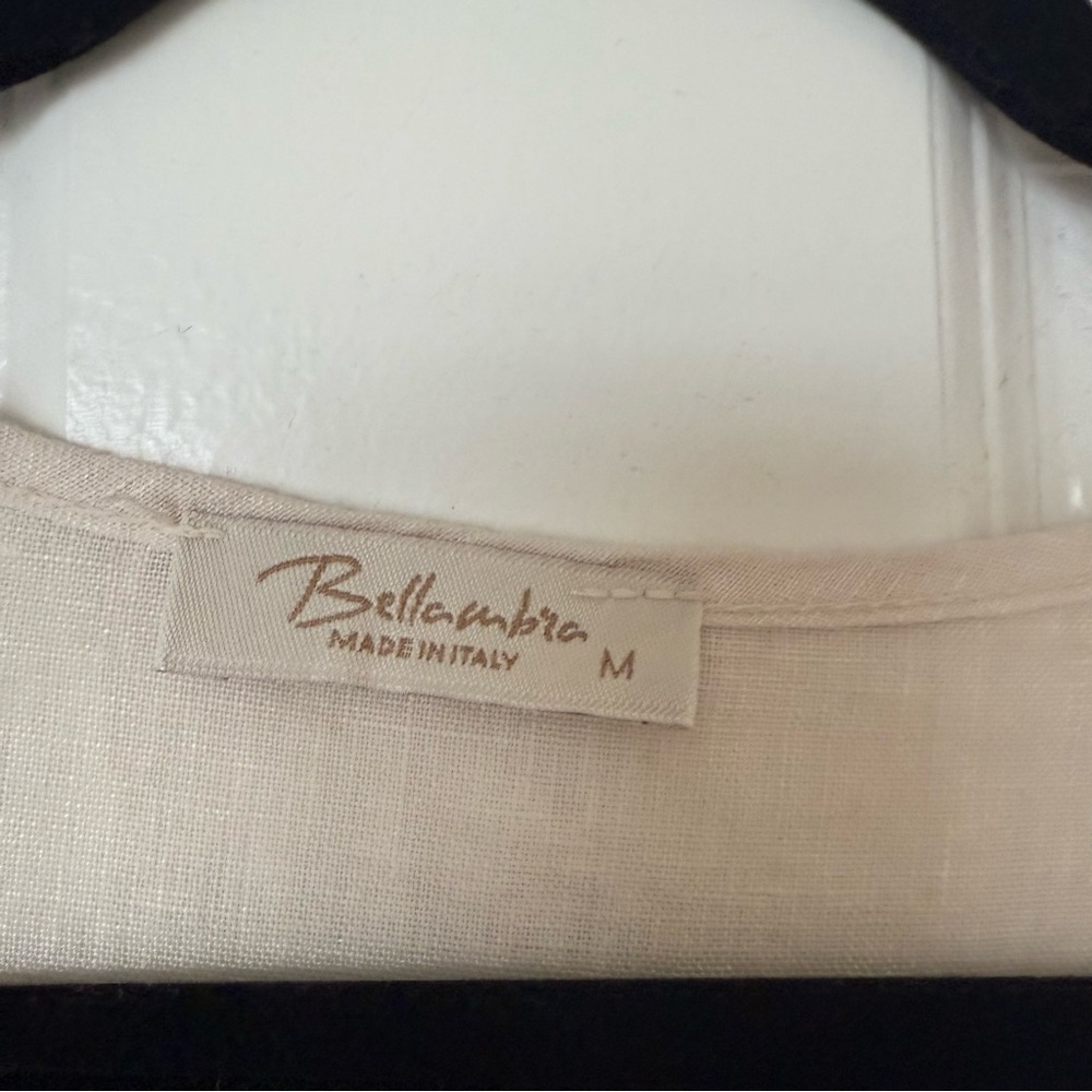 Light Beige Linen Blend Women's Blouse - Relaxed Fit - Picture 6 of 11